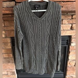 Heyson Gray Mineral Wash Sweater